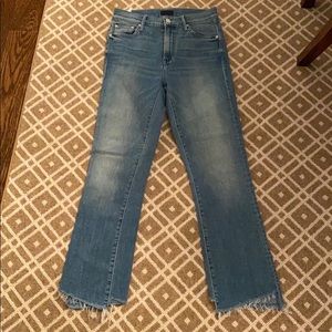 Mother Insider Crop Step Fray Jeans